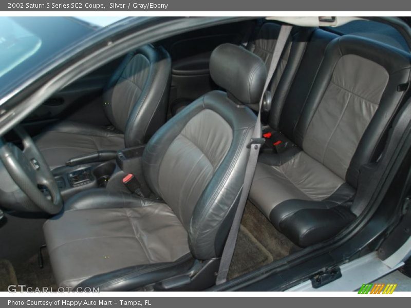 Silver / Gray/Ebony 2002 Saturn S Series SC2 Coupe