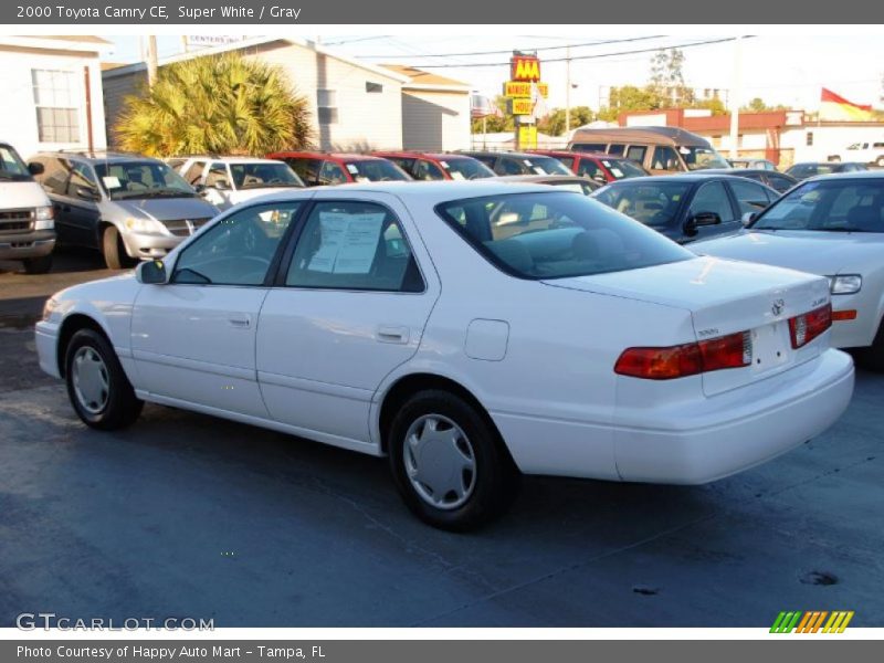 Super White / Gray 2000 Toyota Camry CE