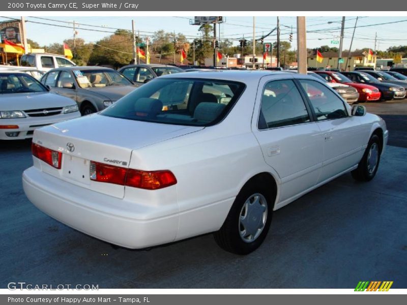 Super White / Gray 2000 Toyota Camry CE