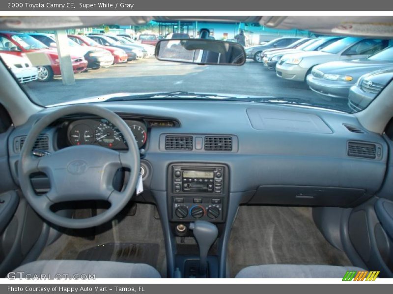 Super White / Gray 2000 Toyota Camry CE