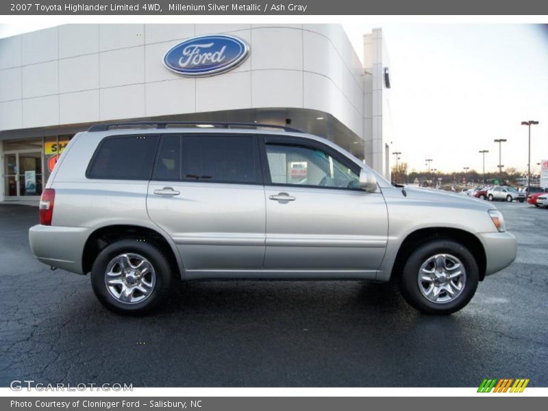 Millenium Silver Metallic / Ash Gray 2007 Toyota Highlander Limited 4WD