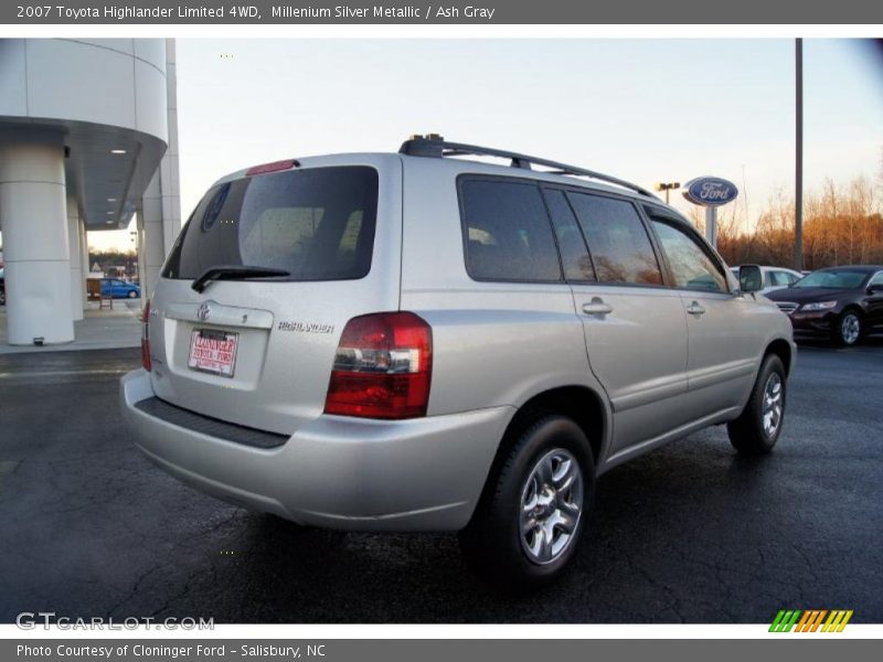 Millenium Silver Metallic / Ash Gray 2007 Toyota Highlander Limited 4WD