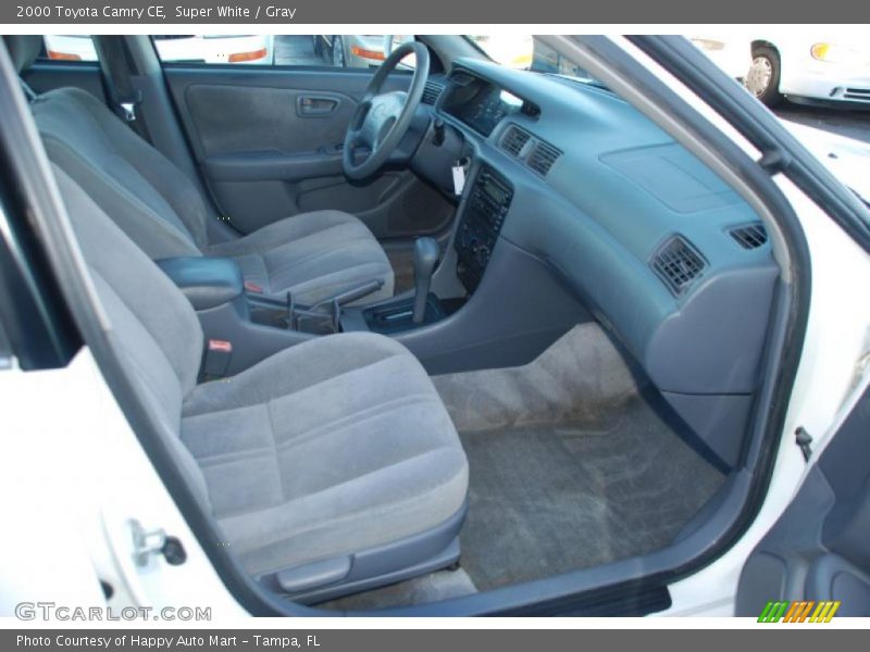 Super White / Gray 2000 Toyota Camry CE