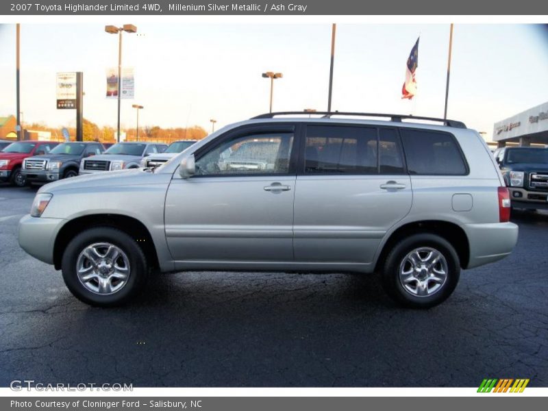 Millenium Silver Metallic / Ash Gray 2007 Toyota Highlander Limited 4WD