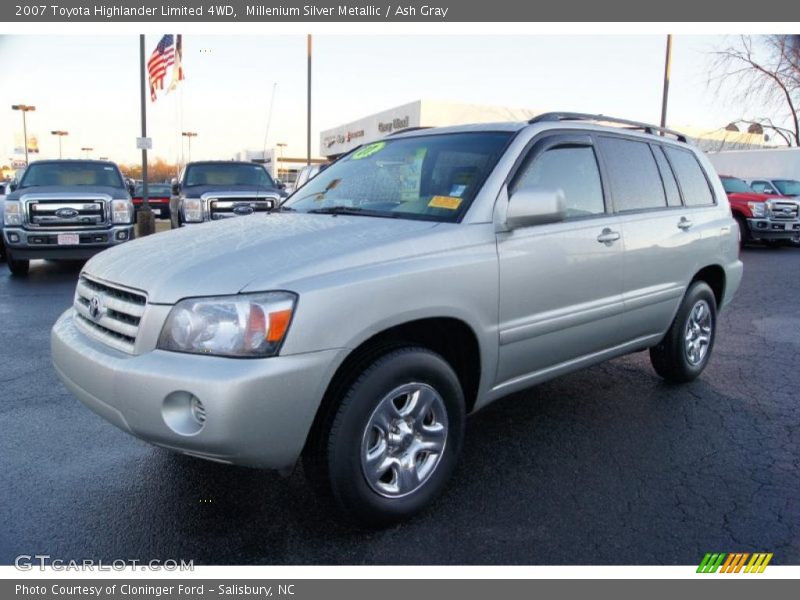 Millenium Silver Metallic / Ash Gray 2007 Toyota Highlander Limited 4WD