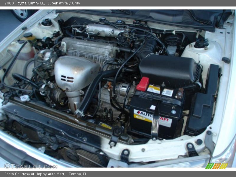 Super White / Gray 2000 Toyota Camry CE