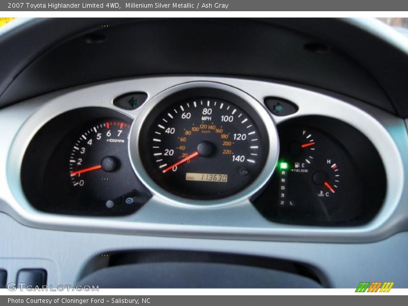 Millenium Silver Metallic / Ash Gray 2007 Toyota Highlander Limited 4WD