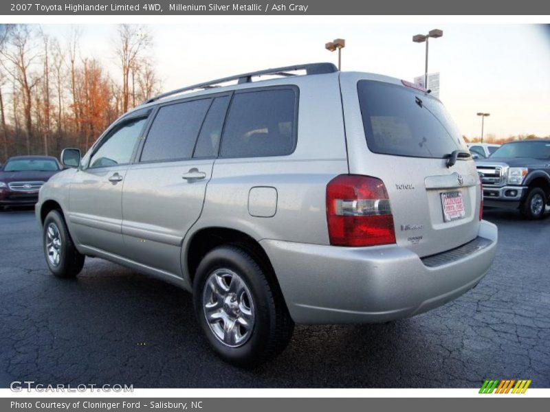 Millenium Silver Metallic / Ash Gray 2007 Toyota Highlander Limited 4WD