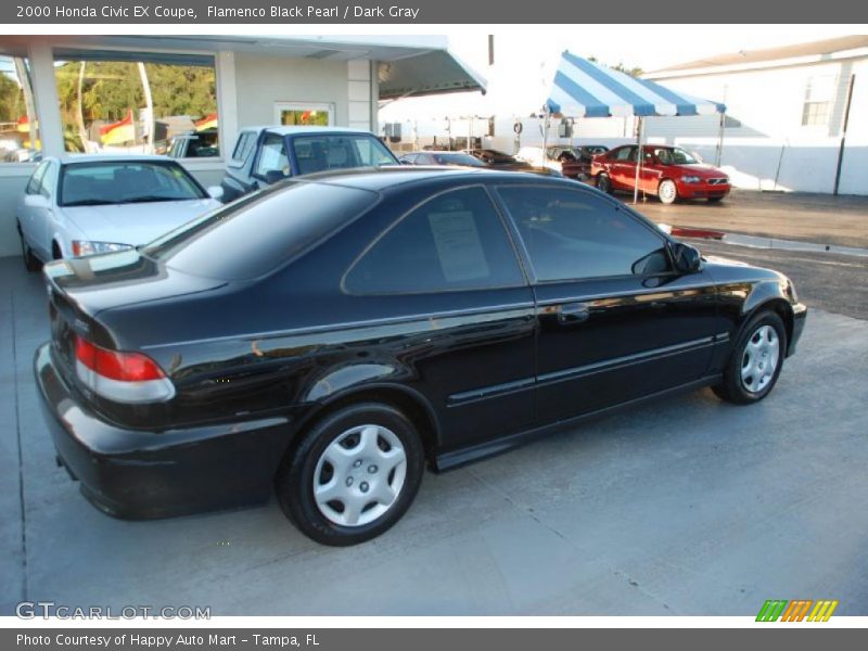 Flamenco Black Pearl / Dark Gray 2000 Honda Civic EX Coupe