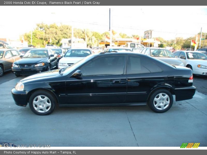 Flamenco Black Pearl / Dark Gray 2000 Honda Civic EX Coupe