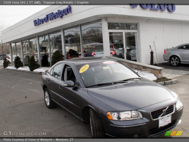 Titanium Gray Metallic / Graphite 2008 Volvo S60 2.5T AWD