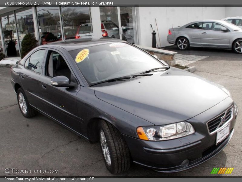 Titanium Gray Metallic / Graphite 2008 Volvo S60 2.5T AWD