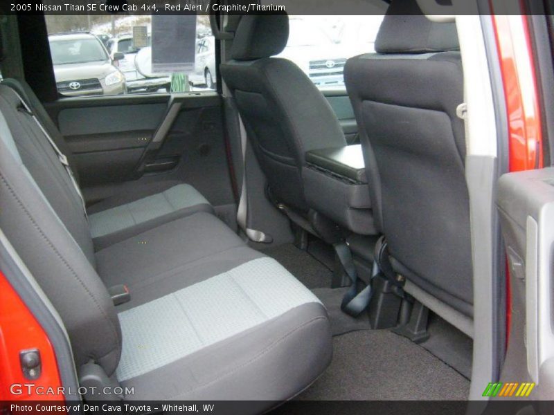 Red Alert / Graphite/Titanium 2005 Nissan Titan SE Crew Cab 4x4