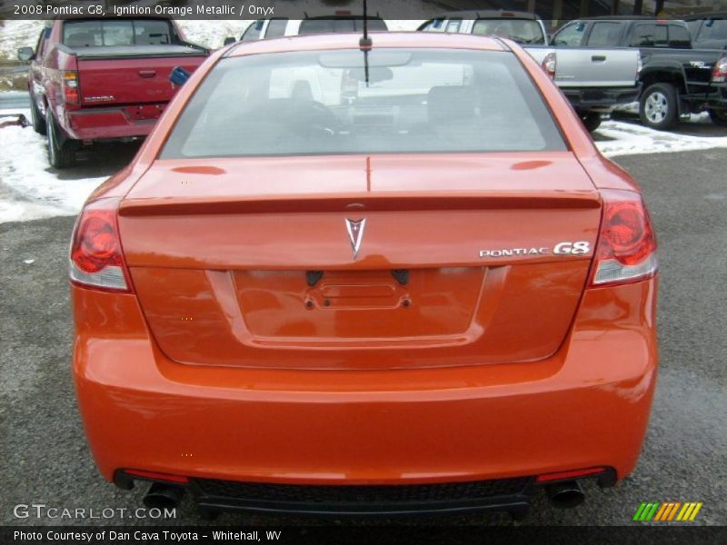 Ignition Orange Metallic / Onyx 2008 Pontiac G8