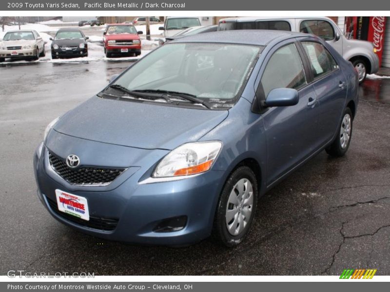Pacific Blue Metallic / Dark Charcoal 2009 Toyota Yaris Sedan