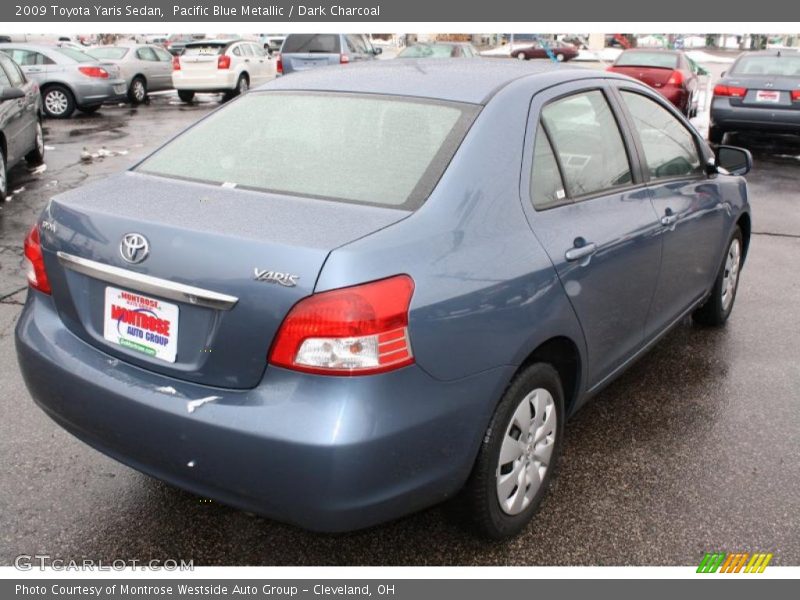 Pacific Blue Metallic / Dark Charcoal 2009 Toyota Yaris Sedan