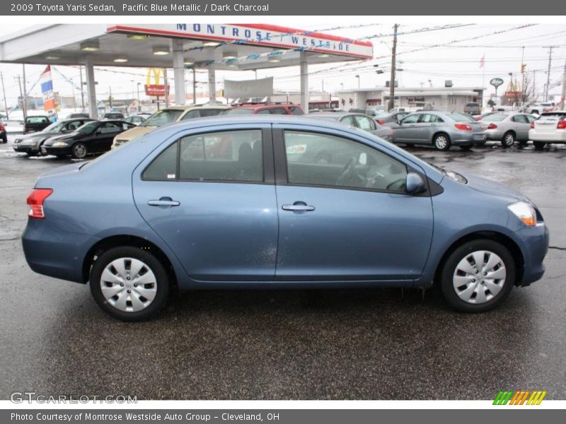 Pacific Blue Metallic / Dark Charcoal 2009 Toyota Yaris Sedan