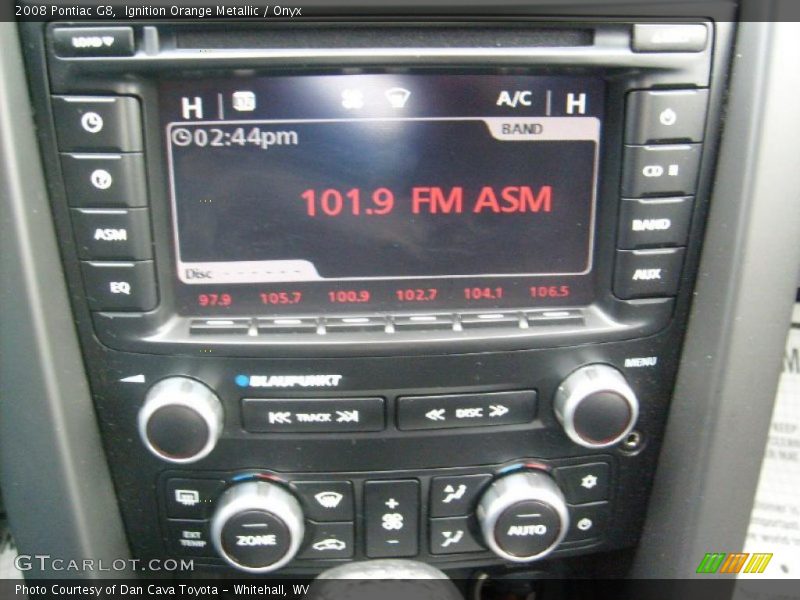 Ignition Orange Metallic / Onyx 2008 Pontiac G8