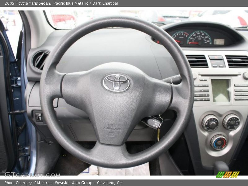 Pacific Blue Metallic / Dark Charcoal 2009 Toyota Yaris Sedan
