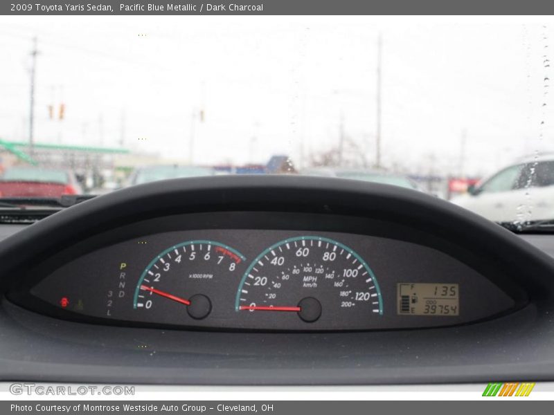Pacific Blue Metallic / Dark Charcoal 2009 Toyota Yaris Sedan