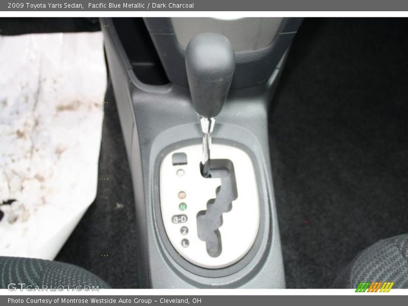 Pacific Blue Metallic / Dark Charcoal 2009 Toyota Yaris Sedan