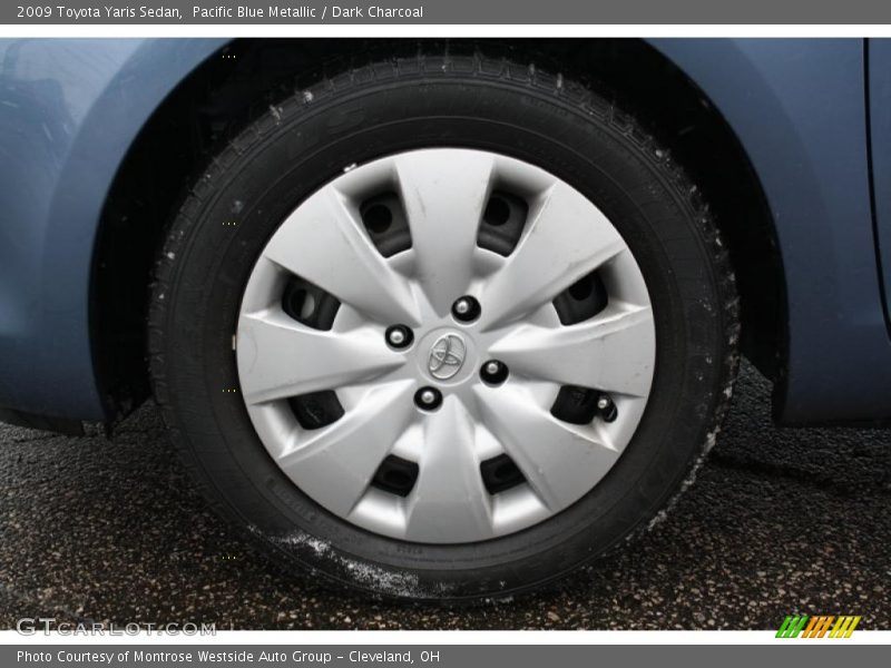 Pacific Blue Metallic / Dark Charcoal 2009 Toyota Yaris Sedan