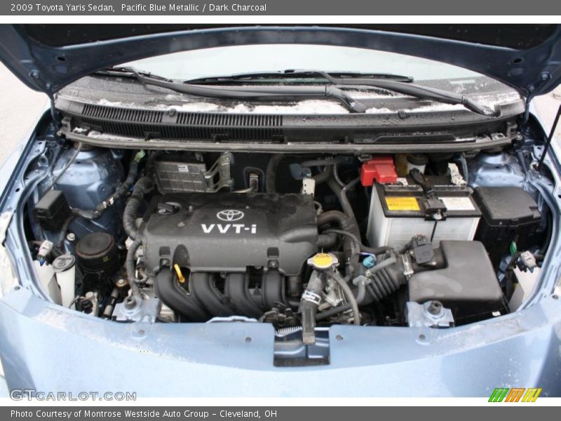 Pacific Blue Metallic / Dark Charcoal 2009 Toyota Yaris Sedan