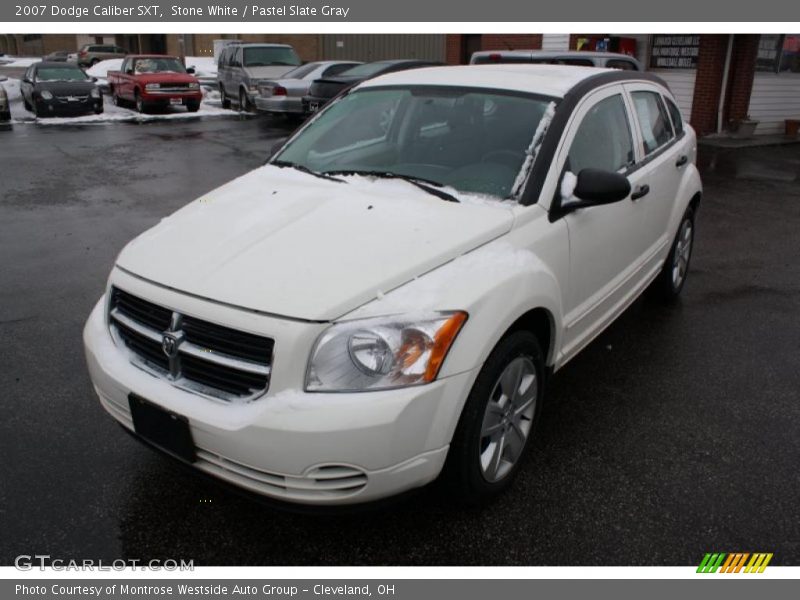Stone White / Pastel Slate Gray 2007 Dodge Caliber SXT
