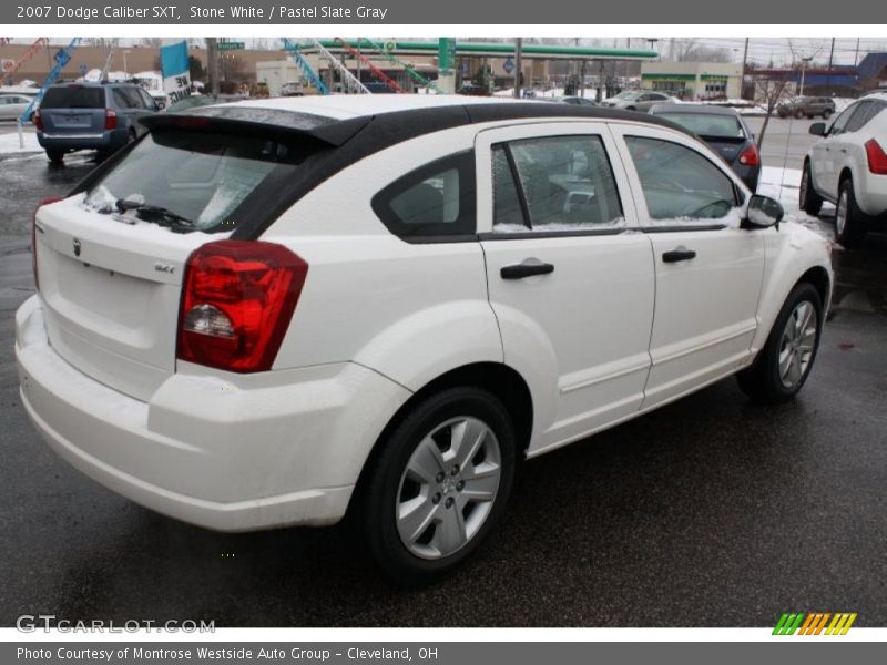 Stone White / Pastel Slate Gray 2007 Dodge Caliber SXT