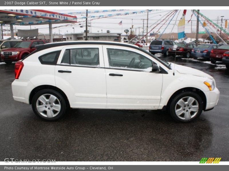 Stone White / Pastel Slate Gray 2007 Dodge Caliber SXT