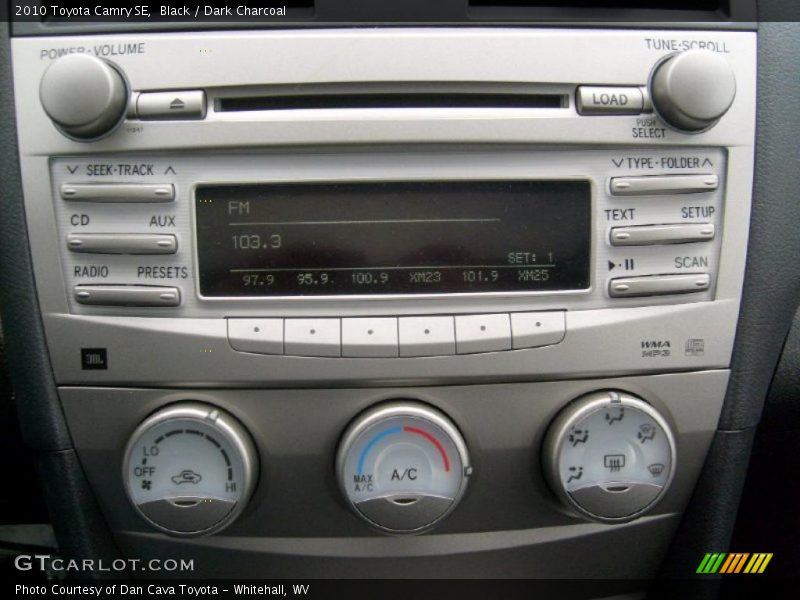 Black / Dark Charcoal 2010 Toyota Camry SE