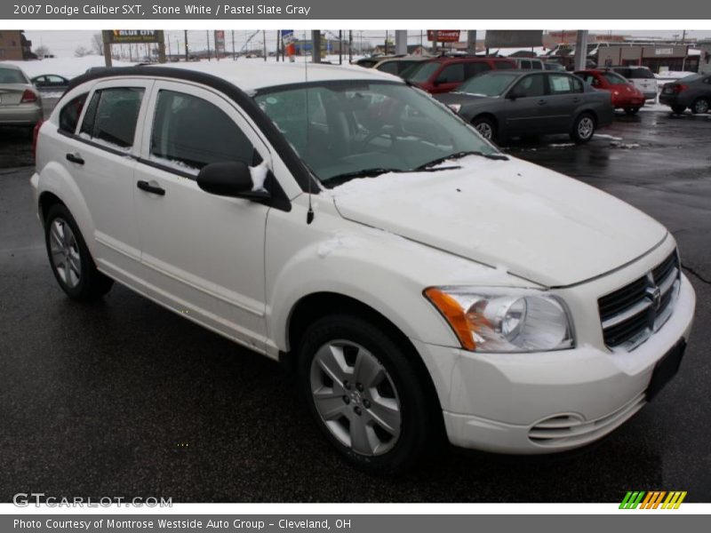 Stone White / Pastel Slate Gray 2007 Dodge Caliber SXT