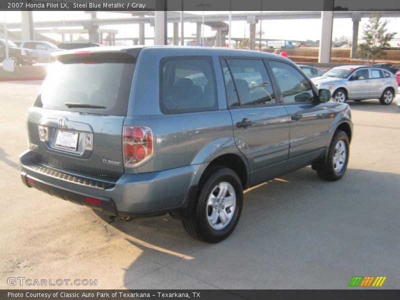 Steel Blue Metallic / Gray 2007 Honda Pilot LX