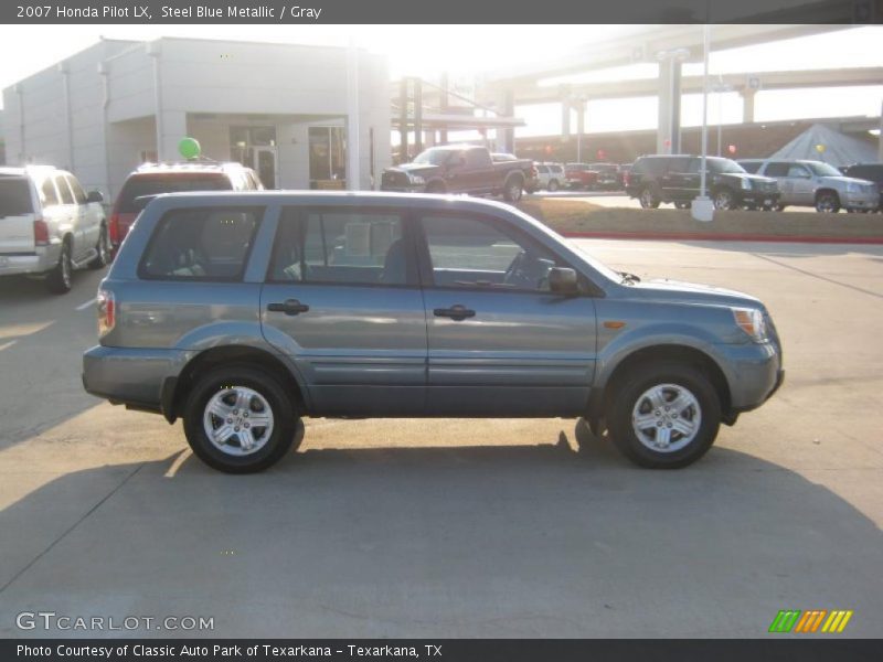 Steel Blue Metallic / Gray 2007 Honda Pilot LX