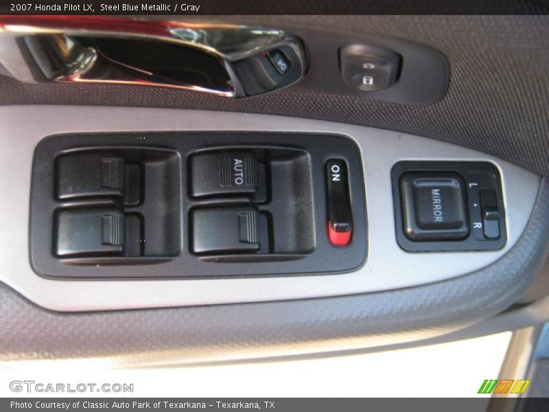 Steel Blue Metallic / Gray 2007 Honda Pilot LX