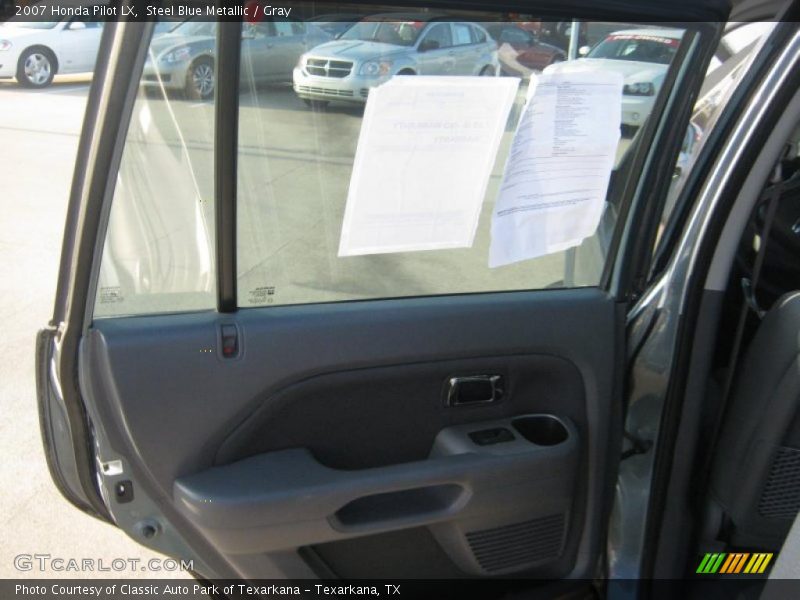 Steel Blue Metallic / Gray 2007 Honda Pilot LX