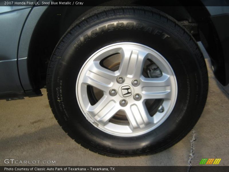 Steel Blue Metallic / Gray 2007 Honda Pilot LX