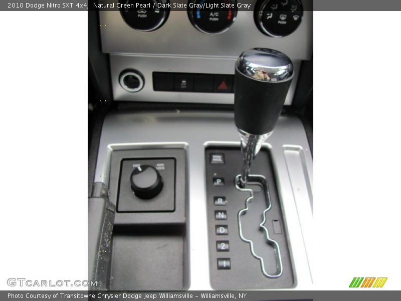 Natural Green Pearl / Dark Slate Gray/Light Slate Gray 2010 Dodge Nitro SXT 4x4