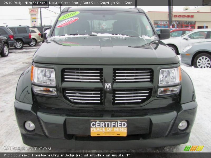Natural Green Pearl / Dark Slate Gray/Light Slate Gray 2010 Dodge Nitro SXT 4x4