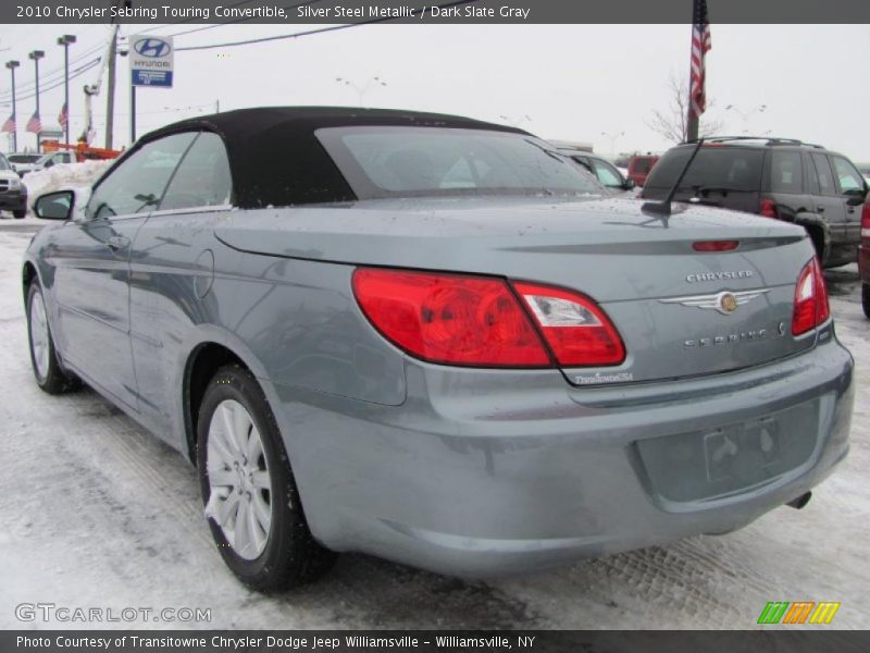 Silver Steel Metallic / Dark Slate Gray 2010 Chrysler Sebring Touring Convertible