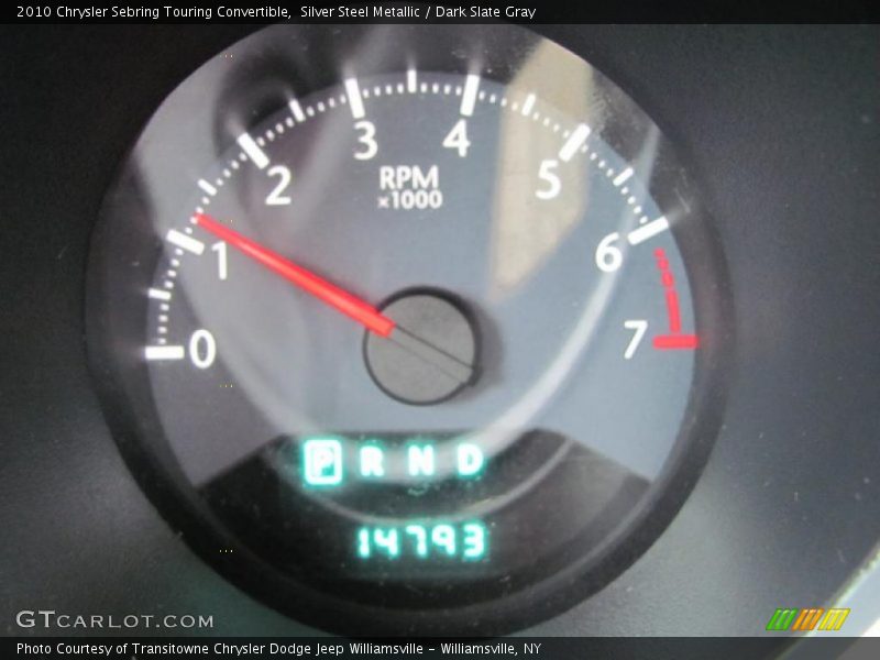 Silver Steel Metallic / Dark Slate Gray 2010 Chrysler Sebring Touring Convertible