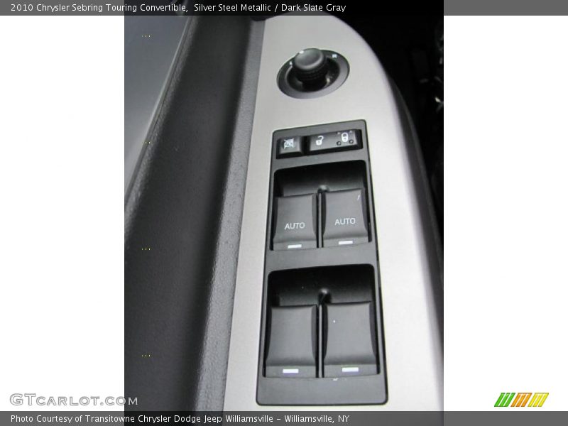 Silver Steel Metallic / Dark Slate Gray 2010 Chrysler Sebring Touring Convertible