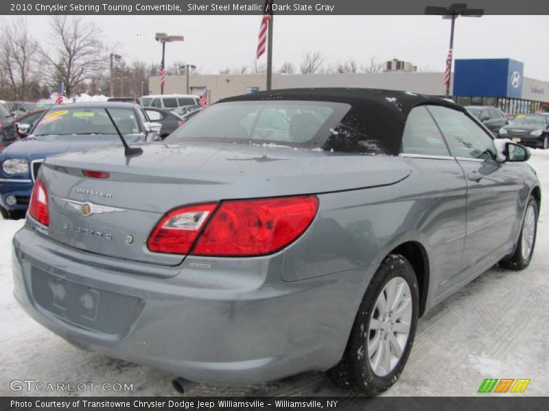 Silver Steel Metallic / Dark Slate Gray 2010 Chrysler Sebring Touring Convertible