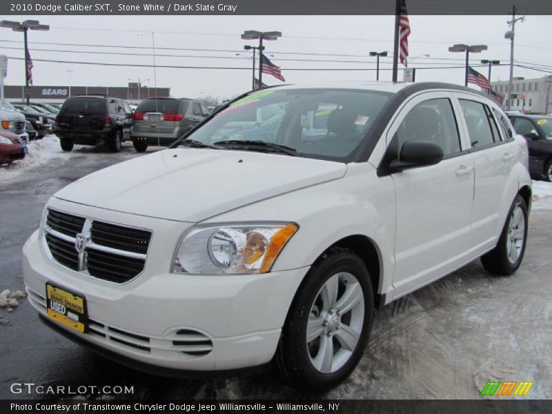 Stone White / Dark Slate Gray 2010 Dodge Caliber SXT