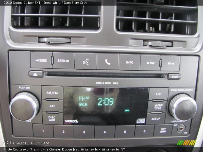 Stone White / Dark Slate Gray 2010 Dodge Caliber SXT