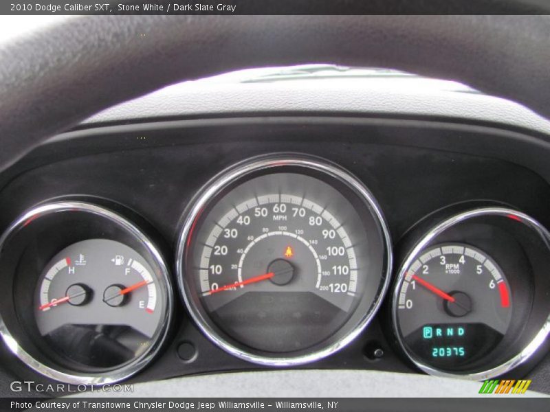 Stone White / Dark Slate Gray 2010 Dodge Caliber SXT