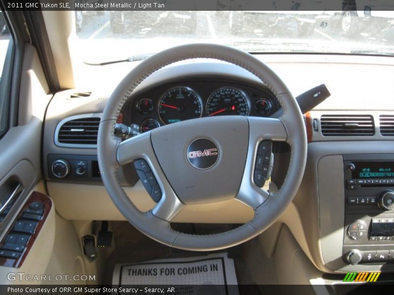 Mocha Steel Metallic / Light Tan 2011 GMC Yukon SLE