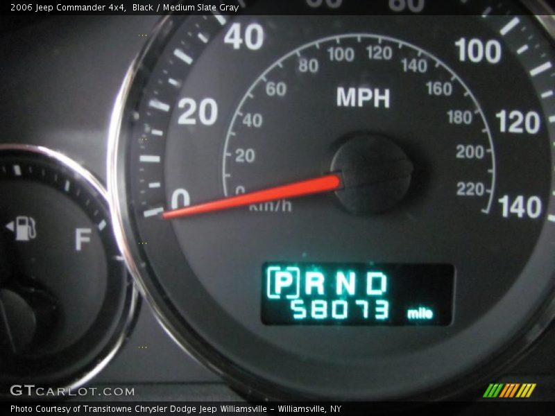 Black / Medium Slate Gray 2006 Jeep Commander 4x4