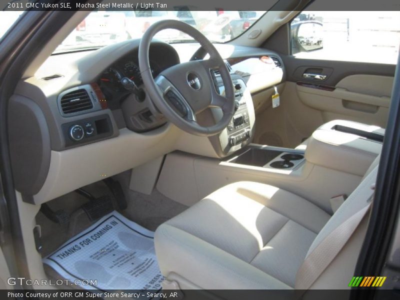 Mocha Steel Metallic / Light Tan 2011 GMC Yukon SLE