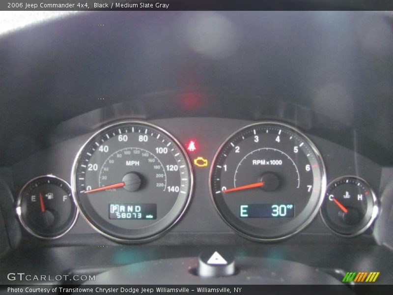Black / Medium Slate Gray 2006 Jeep Commander 4x4